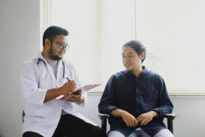 doctor consulting patient